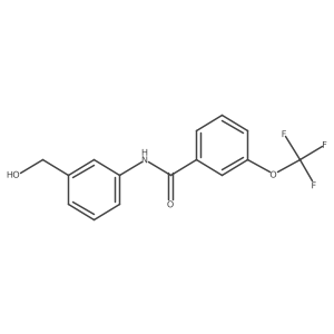 N-[3-(hydroxymethyl)phenyl]-3-(trifluoromethoxy)benzamide Structure