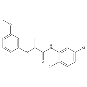N-(2,5-dichlorophenyl)-2-(3-methoxyphenoxy)propanamide结构式