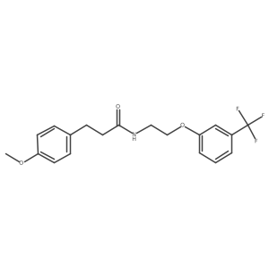 3-(4-methoxyphenyl)-N-(2-(3-(trifluoromethyl)phenoxy)ethyl)propanamide Structure