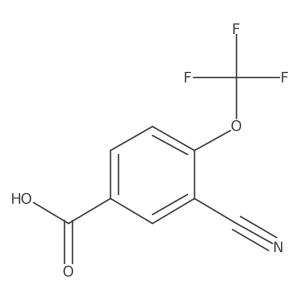 3-Cyano-4-(trifluoromethoxy)benzoic acid结构式