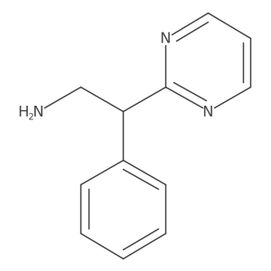 2-Phenyl-2-(pyrimidin-2-yl)ethanamine结构式