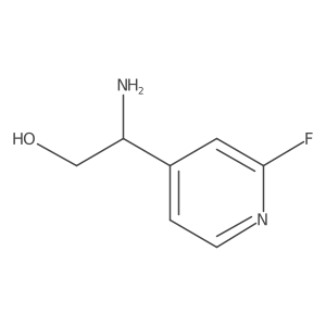 (S)-2-Amino-2-(2-fluoropyridin-4-yl)ethan-1-ol Structure