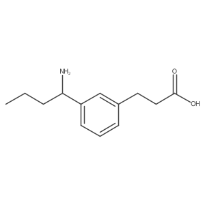 3-[(1R)-1-Aminobutyl]benzenepropanoic acid Structure