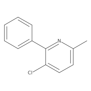 3-Chloro-6-methyl-2-phenylpyridine Structure