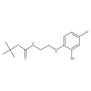 Tert-butyl 2-(2-amino-4-bromophenylamino)ethylcarbamate结构式