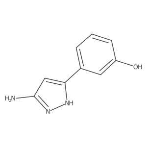 3-(3-amino-1H-pyrazol-5-yl)phenol结构式