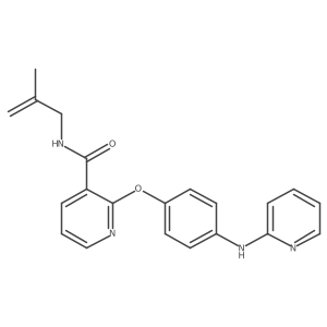 N-(2-Methyl-2-propen-1-yl)-2-[4-(2-pyridinylamino)phenoxy]-3-pyridinecarboxamide结构式
