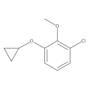 1-Chloro-3-cyclopropoxy-2-methoxybenzene Structure