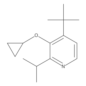 4-Tert-butyl-3-cyclopropoxy-2-isopropylpyridine结构式