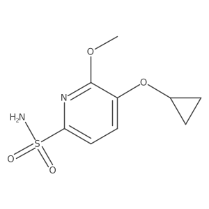 5-Cyclopropoxy-6-methoxypyridine-2-sulfonamide结构式