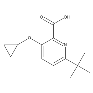 6-Tert-butyl-3-cyclopropoxypicolinic acid Structure