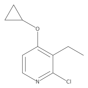 2-Chloro-4-cyclopropoxy-3-ethylpyridine Structure