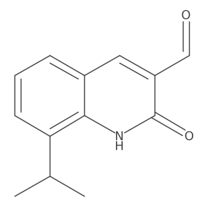2-Hydroxy-8-(propan-2-yl)quinoline-3-carbaldehyde结构式