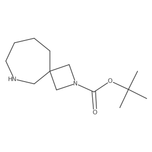 Tert-butyl 2,6-diazaspiro[3.6]decane-2-carboxylate结构式