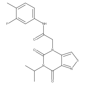 N-(3-fluoro-4-methylphenyl)-2-(6-isopropyl-5,7-dioxo-6,7-dihydroisothiazolo[4,3-d]pyrimidin-4(5H)-yl)acetamide Structure