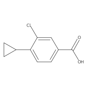 3-Chloro-4-cyclopropylbenzoic acid Structure