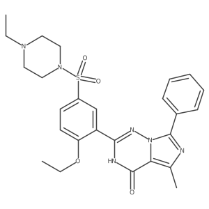 7-Despropyl 7-Phenyl Vardenafil结构式