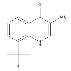 3-Amino-8-(trifluoromethyl)quinolin-4-ol结构式