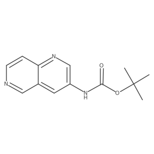 tert-Butyl1,6-naphthyridin-3-ylcarbamate Structure