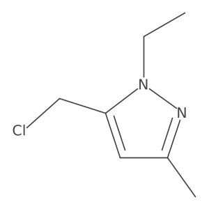 5-(chloromethyl)-1-ethyl-3-methyl-1H-pyrazole结构式