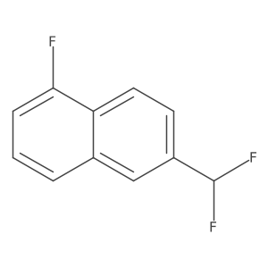 2-(Difluoromethyl)-5-fluoronaphthalene结构式