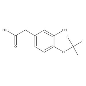 Benzeneacetic acid, 3-hydroxy-4-(trifluoromethoxy)- Structure