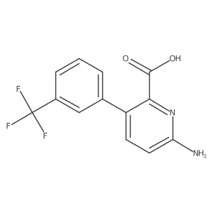6-Amino-3-(3-trifluoromethylphenyl)picolinic acid Structure