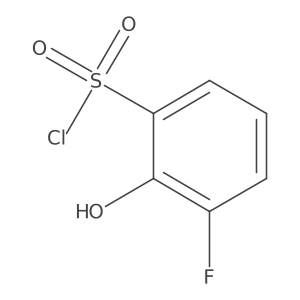 3-Fluoro-2-hydroxybenzene-1-sulfonyl chloride Structure