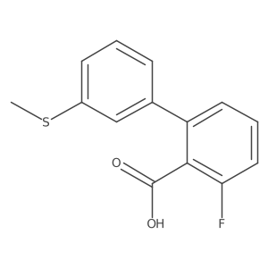 6-Fluoro-2-(3-methylthiophenyl)benzoic acid Structure