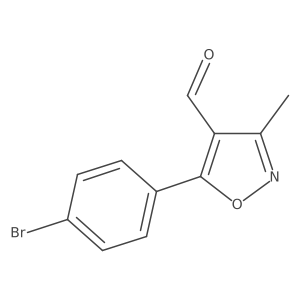 5-(4-Bromo-phenyl)-3-methyl-isoxazole-4-carbaldehyde Structure
