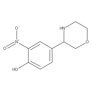 4-(Morpholin-3-yl)-2-nitrophenol结构式
