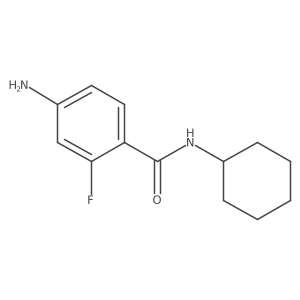 4-amino-N-cyclohexyl-2-fluorobenzamide Structure