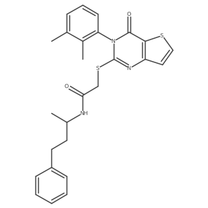 2-{[3-(2,3-dimethylphenyl)-4-oxo-3,4-dihydrothieno[3,2-d]pyrimidin-2-yl]sulfanyl}-N-(4-phenylbutan-2-yl)acetamide Structure
