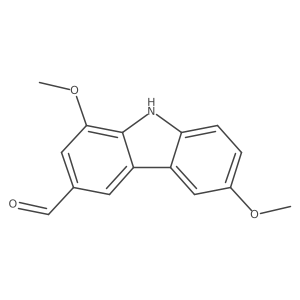 1,6-Dimethoxy-9H-carbazole-3-carboxaldehyde Structure