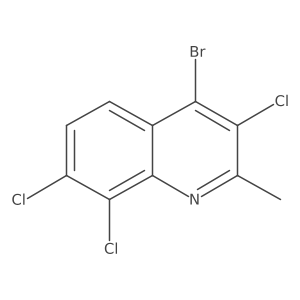 4-Bromo-3,7,8-trichloro-2-methylquinoline结构式