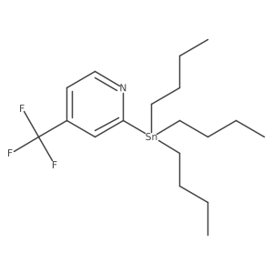 2-Tributylstannanyl-4-trifluoromethyl-pyridine Structure