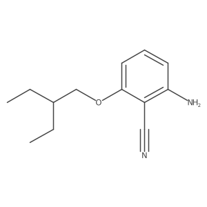 2-Amino-6-(2-ethylbutoxy)benzonitrile Structure