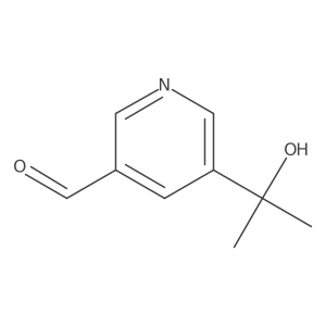 5-(2-Hydroxypropan-2-yl)nicotinaldehyde结构式
