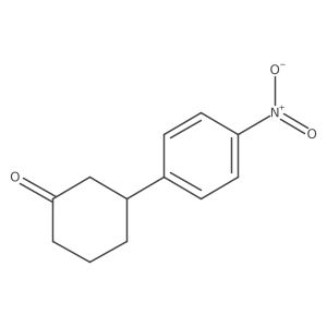 3-(4-Nitrophenyl)cyclohexanone Structure