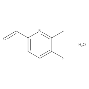 5-Fluoro-6-methylpicolinaldehyde hydrate Structure