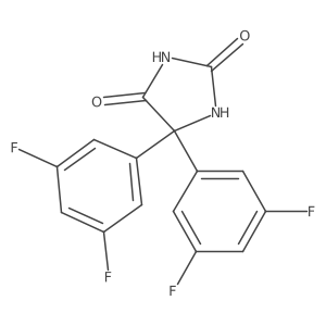 5,5-Di(3,5-difluorophenyl)-2,4-imidazolidinedione结构式
