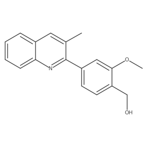 2-Methoxy-4-(3-methyl-2-quinolinyl)benzenemethanol Structure