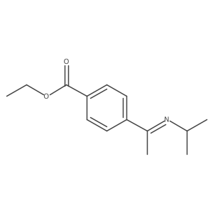 Ethyl 4-(1-(isopropylimino)ethyl)benzoate结构式