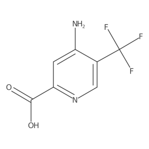 4-Amino-5-(trifluoromethyl)picolinic acid Structure