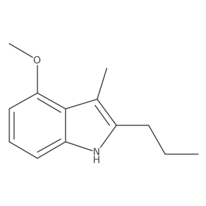 4-Methoxy-3-methyl-2-propyl-1H-indole结构式