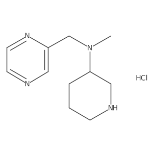 N-methyl-N-(pyrazin-2-ylmethyl)piperidin-3-amine hydrochloride Structure