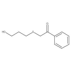 2-((3-Hydroxypropyl)thio)-1-phenylethan-1-one结构式