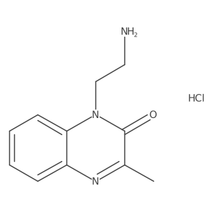 1-(2-Aminoethyl)-3-methyl-1,2-dihydroquinoxalin-2-one hydrochloride结构式