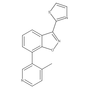 7-(4-Methylpyridin-3-yl)-3-(1,3-thiazol-2-yl)-1,2-benzoxazole结构式