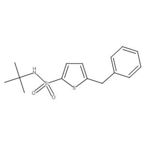 N-(1,1-Dimethylethyl)-5-(phenylmethyl)-2-thiophenesulfonamide结构式
